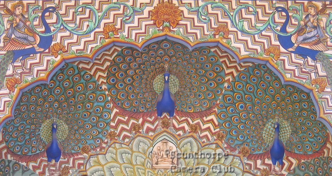 Detail, peacock doorway,Jaipur 